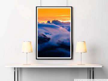 Sinus Art Poster Landschaftsfotografie 60x90cm Poster Sonnenaufgang über den Wolken