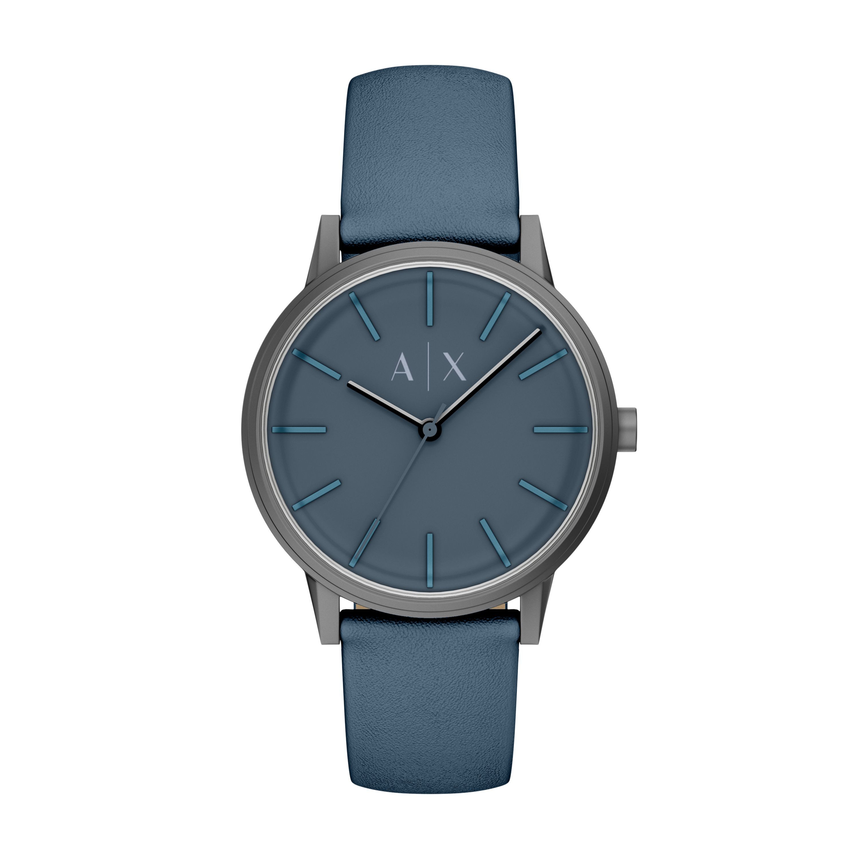 ARMANI EXCHANGE Quarzuhr AX2767, Armbanduhr, Herrenuhr, Lederarmband, analog