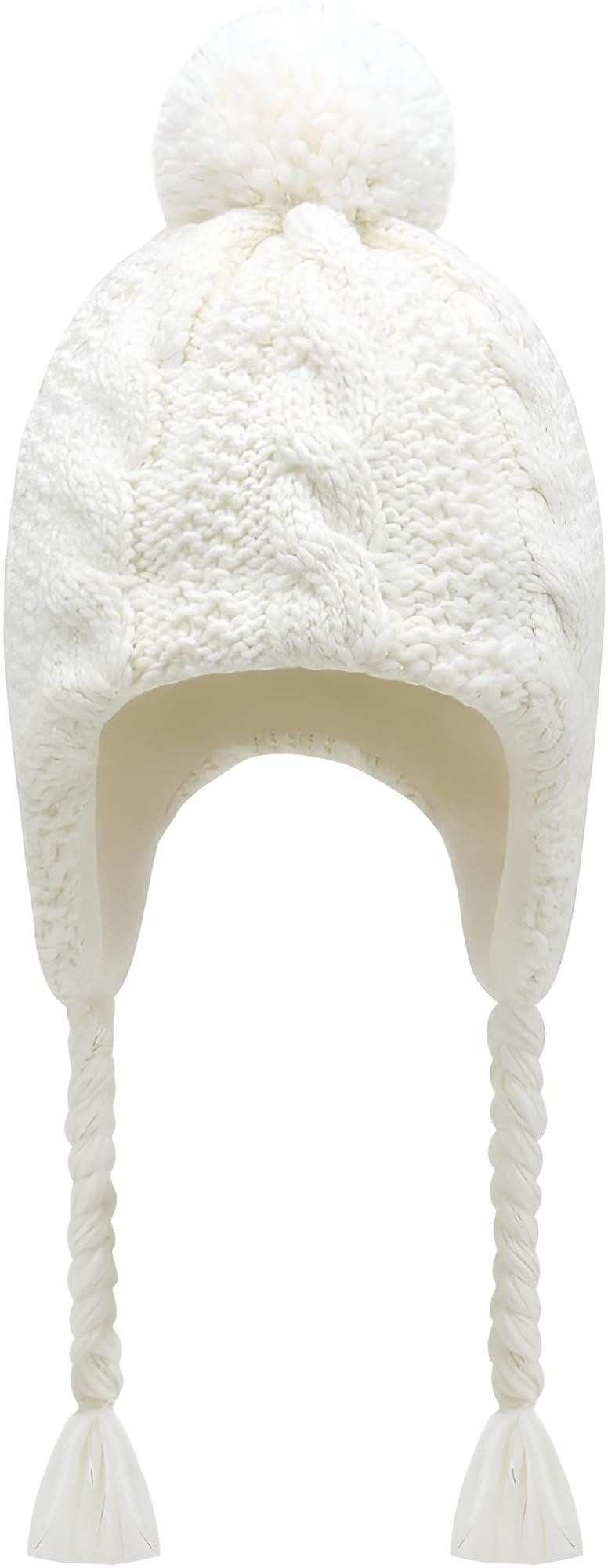 Diyarts Fleecemütze (1-St) Strick, warmes Futter, Bommel, Ohrenschutz, Farbenvielfalt