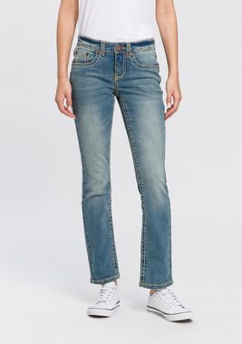 Arizona Gerade Jeans »Kontrastnähte« Mid Waist