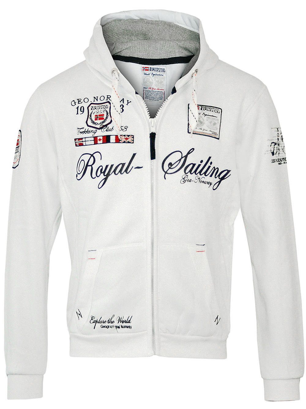 Geographical Norway Hoodie Jacke Kapuzenpullover Sweater Damen Herren Pullover -PREMIUM EDITION- CASUAL & MODERN - PREMIUM KOMFORT - NACHHALTIG - UNISEX