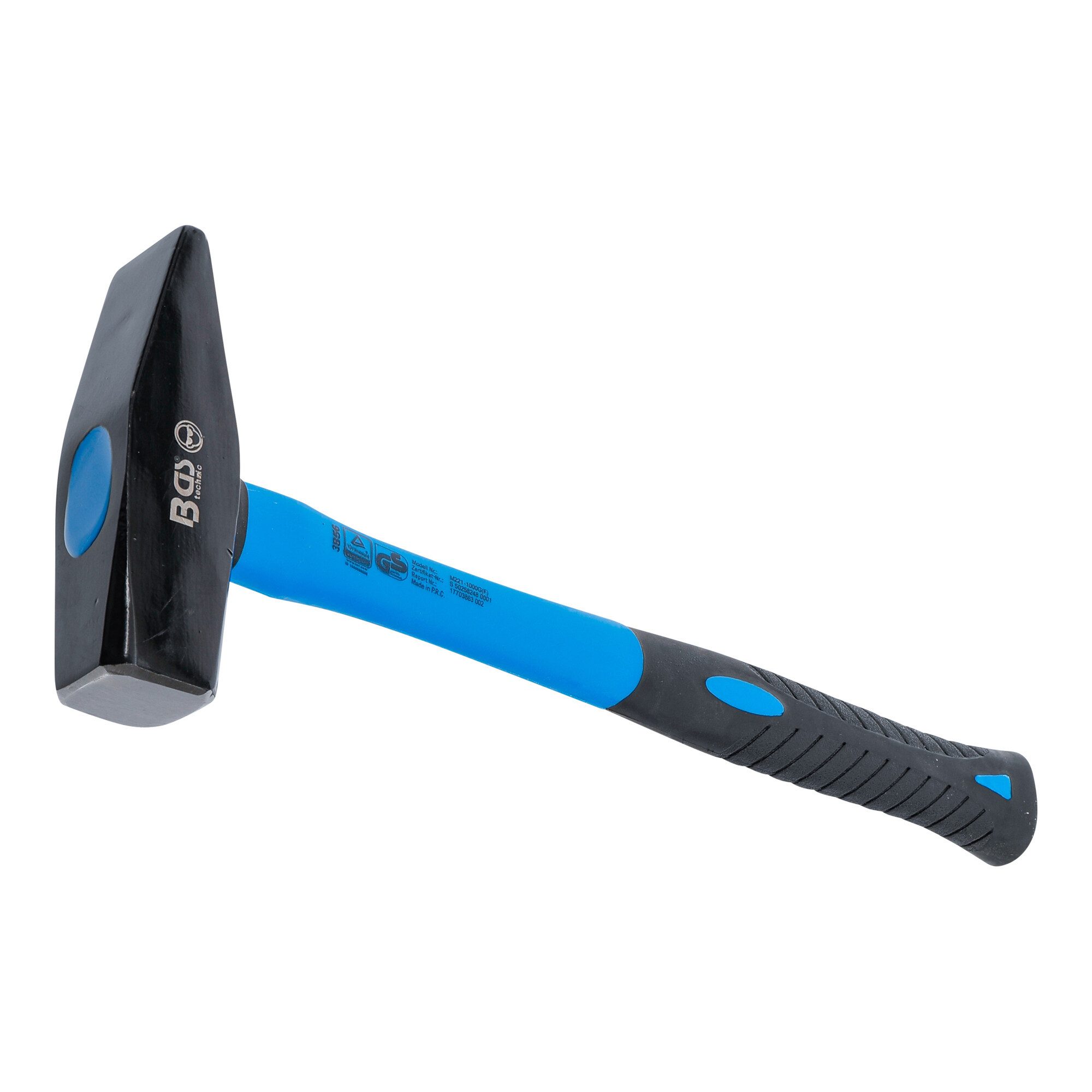BGS technic Hammer BGS Schlosserhammer 3856, Fiberglasstiel, DIN 1041, 1000 g