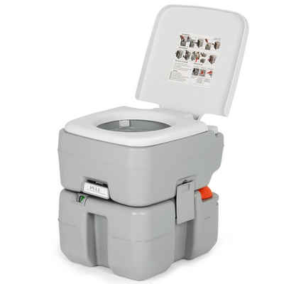 COSTWAY Campingtoilette »Mobile Toilette«, mit abnehmbarem Abwassertank, tragbar