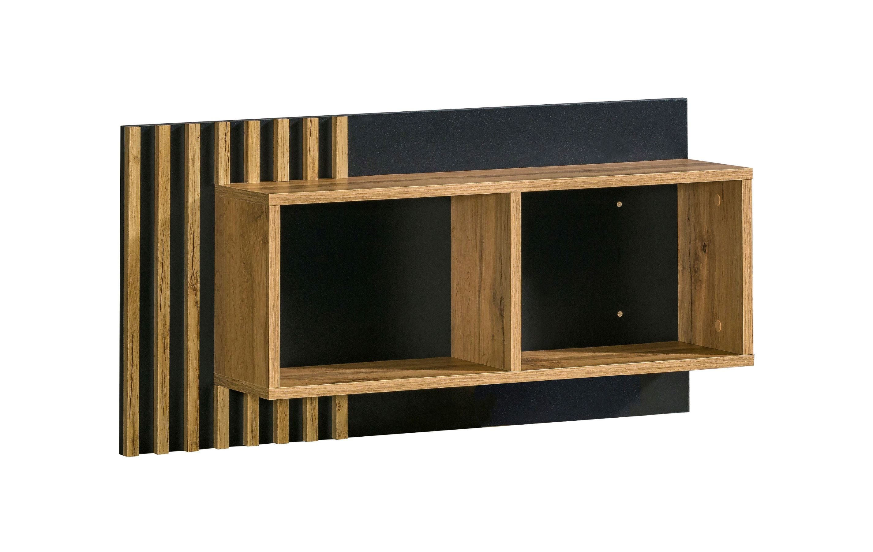 99rooms Wandregal Melano, Wandschrank, Wandregal, Modern Design, aus Holzwerkstoff, ABS-Schutzkanten