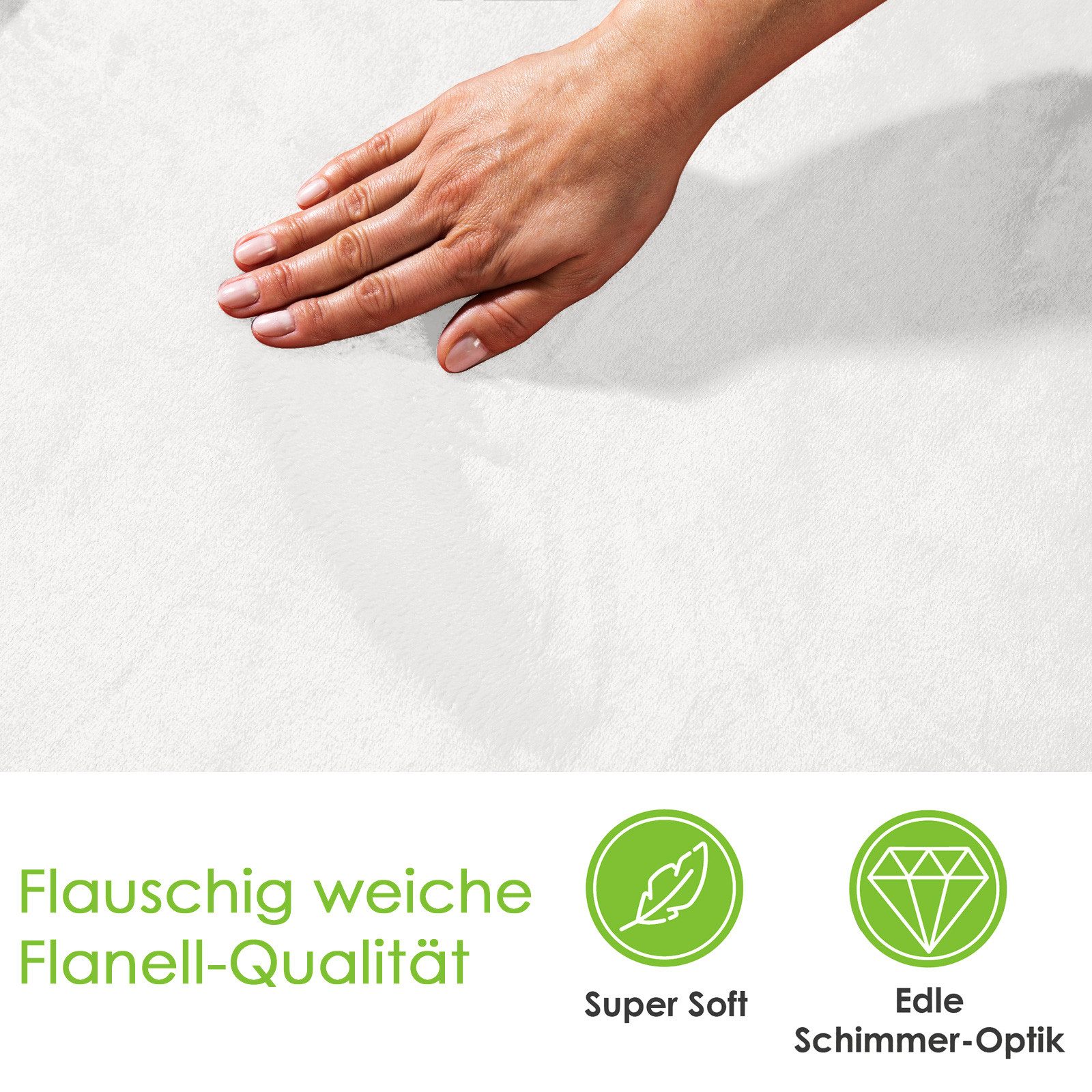 Wohndecke Premium Super Soft Flanell Kuscheldecke Sofadecke, heimtexland, super weich und flauschig, Allergiker geeignet, atmungsaktiv – Bild 2 von 5