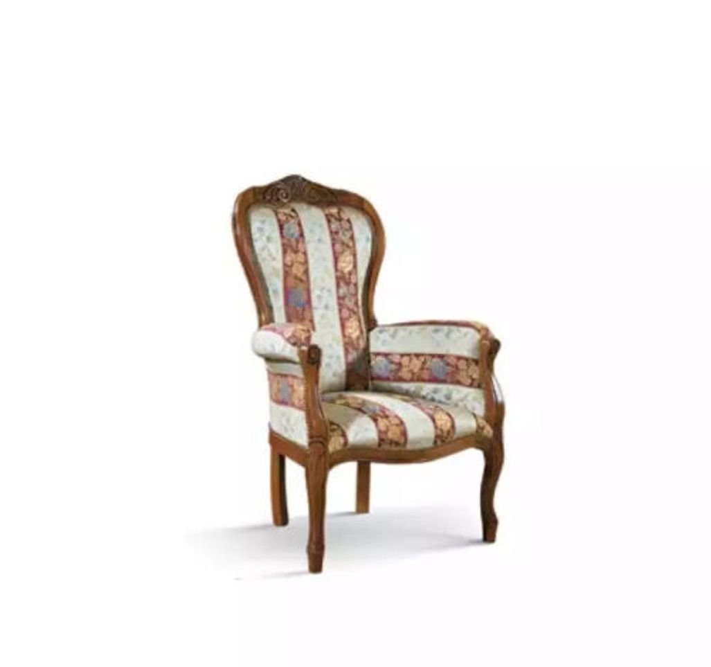 JVmoebel Sessel Klassische Sessel 1 Sitzer Wohnzimmer Textil Luxus Möbel Einsitzer (1-St., Sessel), Made in Italy