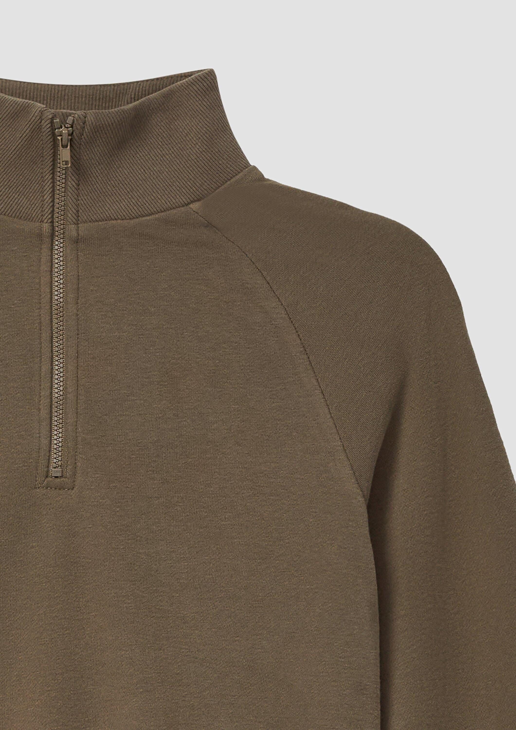 s.Oliver Sweatshirt Sweatshirt Sweatshirt mit Troyer-Kragen