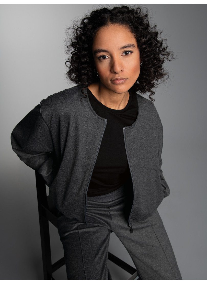 Trigema Sweatjacke TRIGEMA Oversized Sweatjacke (1-tlg)