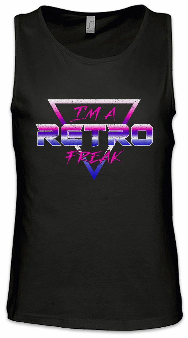 Tanktop I'm A Retro Freak Ärmelloses T-Shirt Gamer Gaming Geek Nerd Fun 8 16