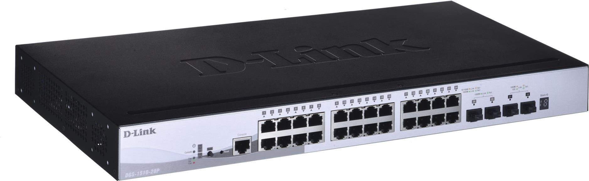 D-LINK 28-Port Smart Managed PoE Gigabit Stack Switch 2x 10Gdlink, gree Netzwerk-Switch