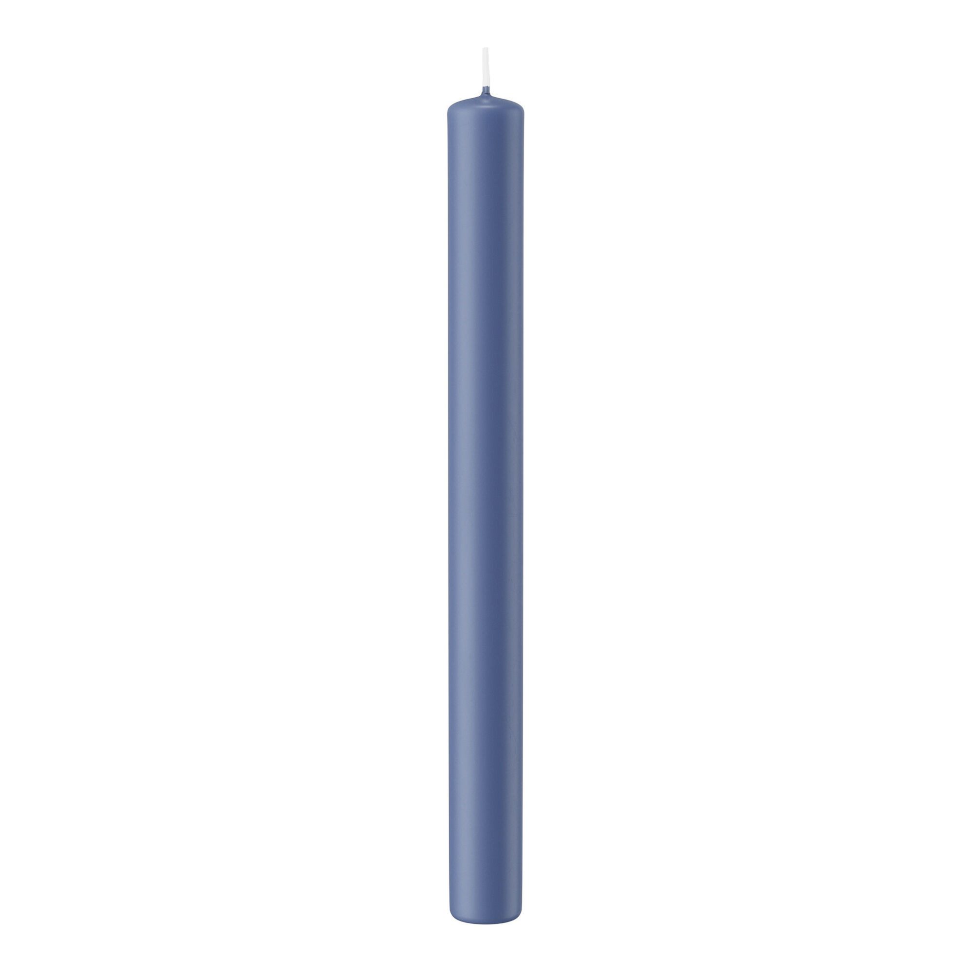 Wiedemann Kerzen Tafelkerze Stabkerzen Grau-Blau 250 x Ø 22 mm, 10 Stück