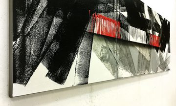 WandbilderXXL XXL-Wandbild Abstract Life 210 x 70 cm, Abstraktes Gemälde, handgemaltes Unikat