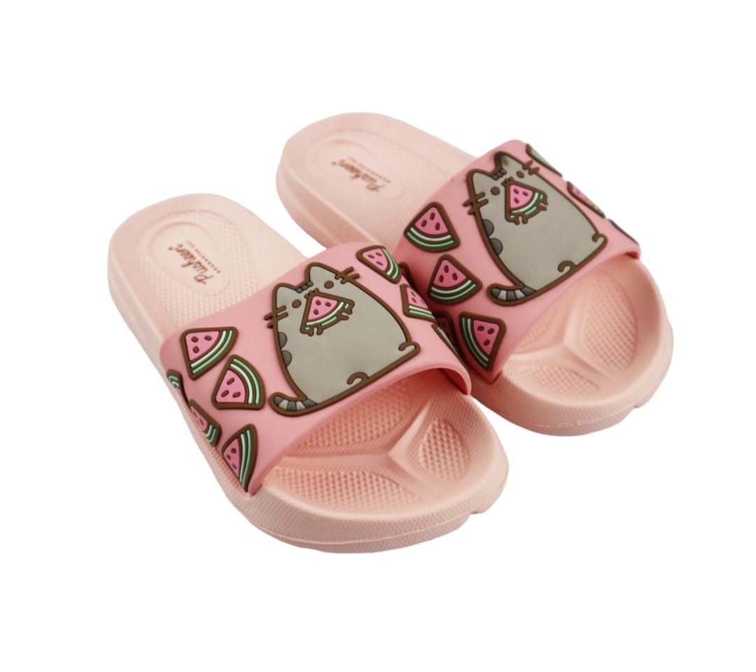 Pusheen Pusheen The Cat 3D Optik Kinder Mädchen Sandalen Sandale Gr. 26 bis 34