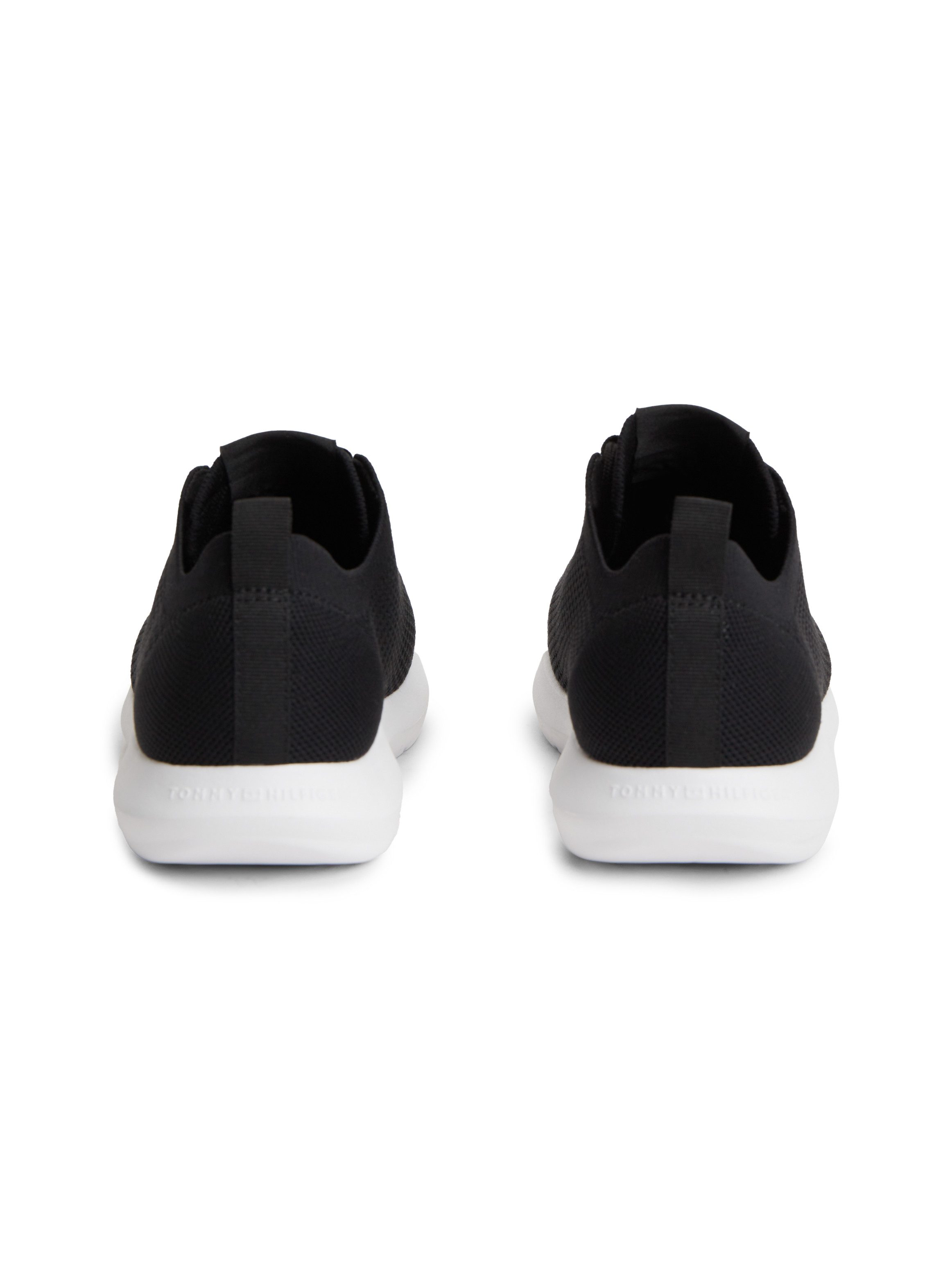 Tommy Hilfiger TH KNIT RUNNER Keilsneaker Freizeitschuh, Halbschuh, Schnürschuh mit Logoflaggen-Element