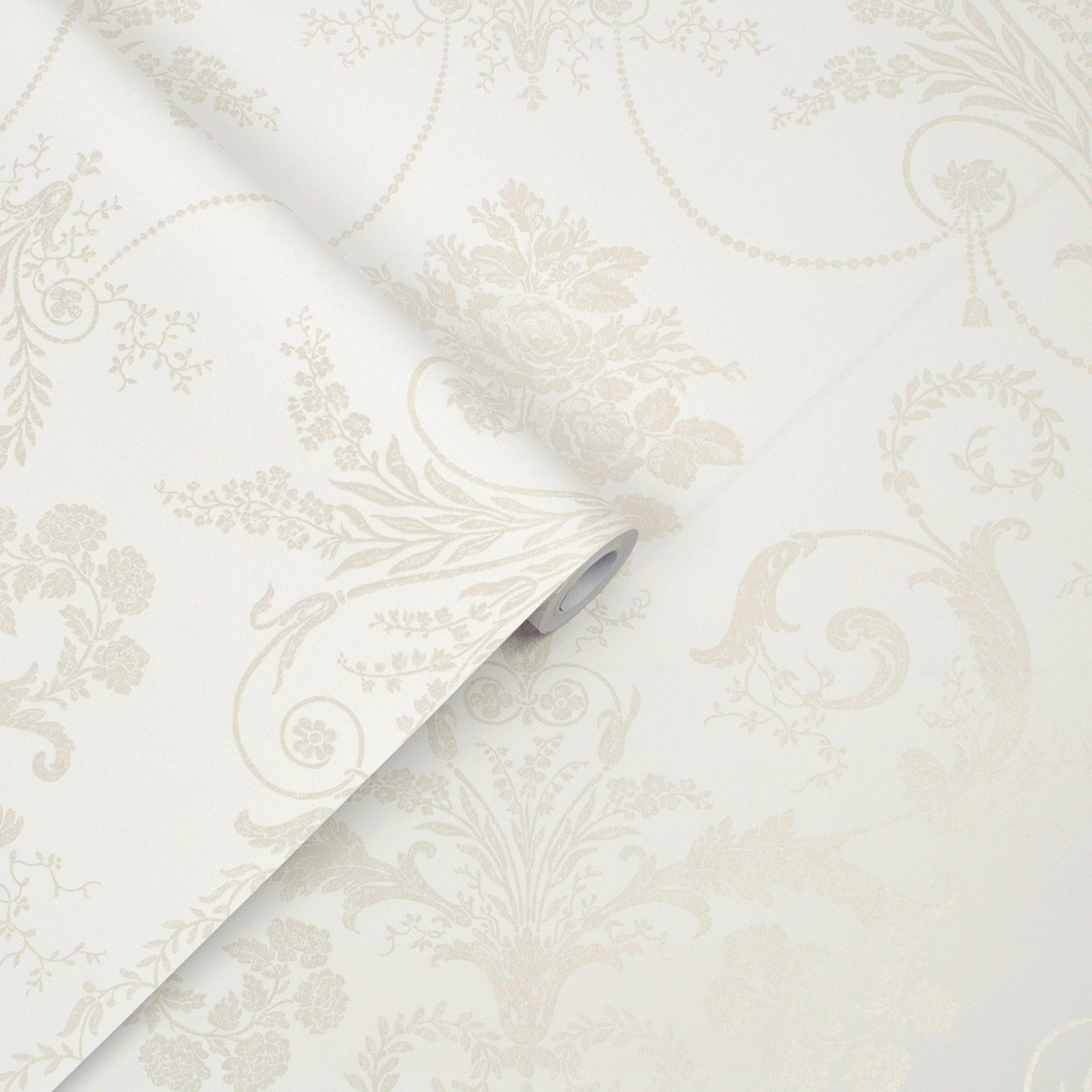 LAURA ASHLEY Vliestapete Josette, gemustert, FSC® zertifiziert, mit lebhaftem Druck, 10 Meter Länge