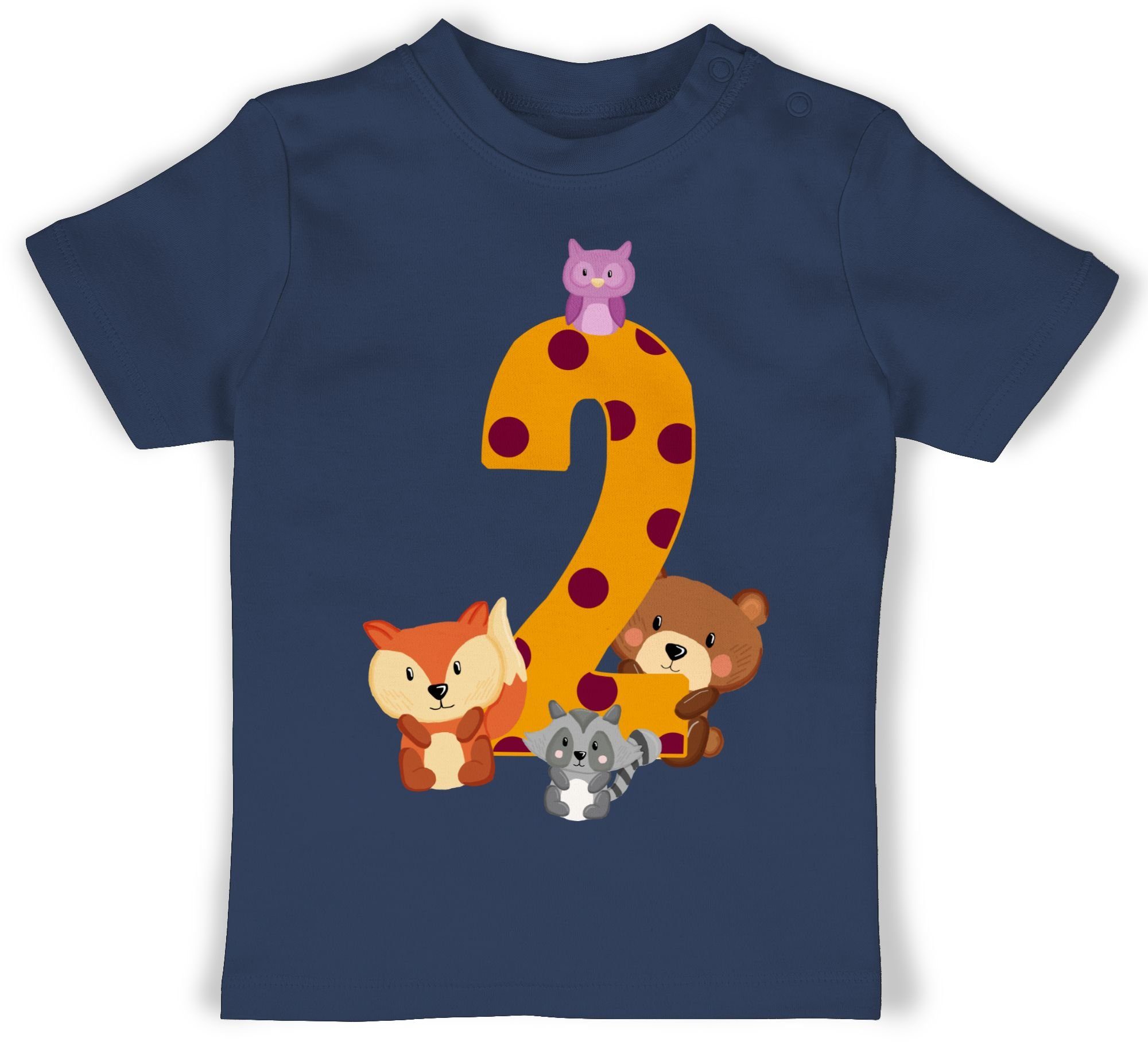 T-Shirt Zwei Waldtiere