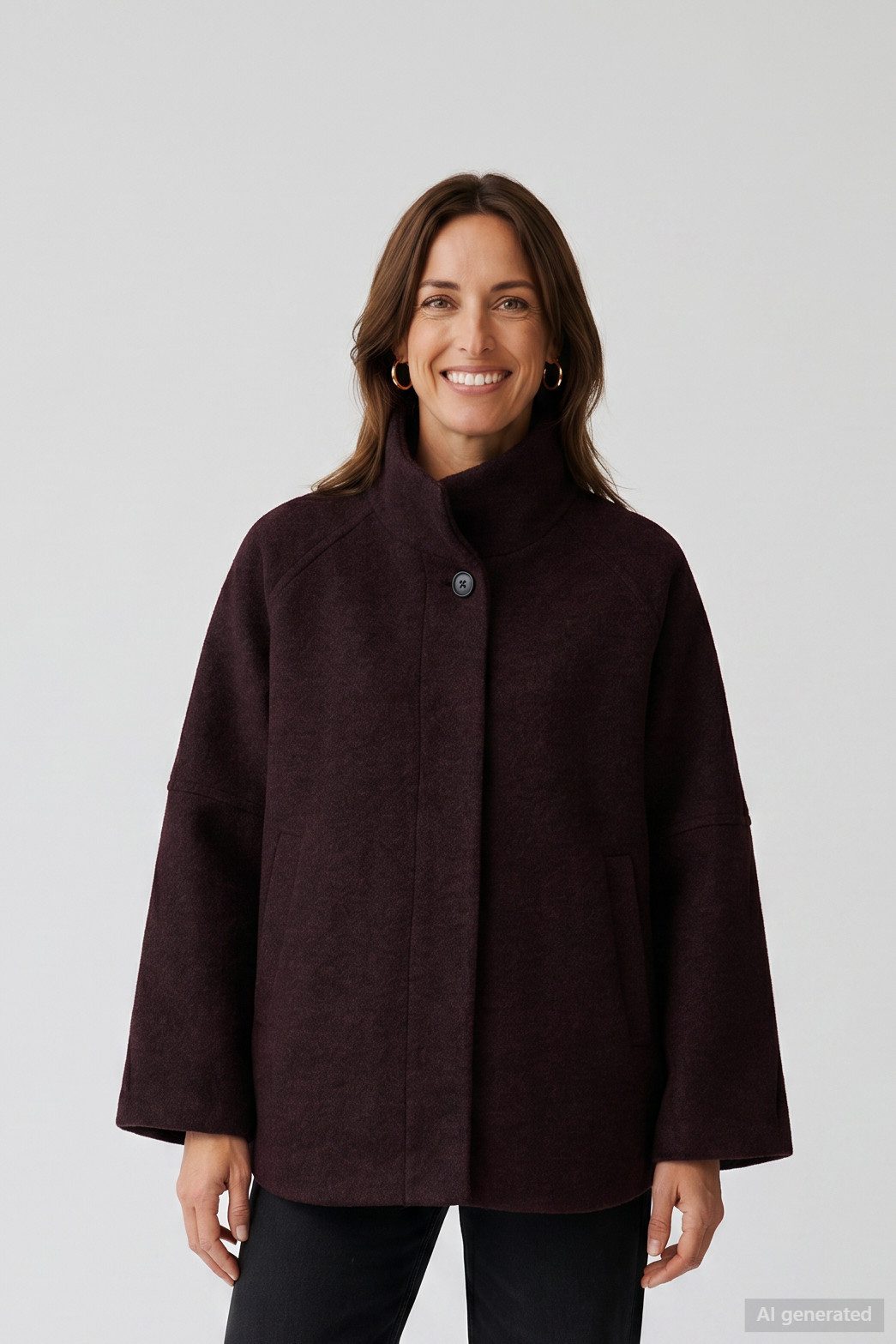Barbara Lebek Wolljacke warme Jacke in modernem Stil