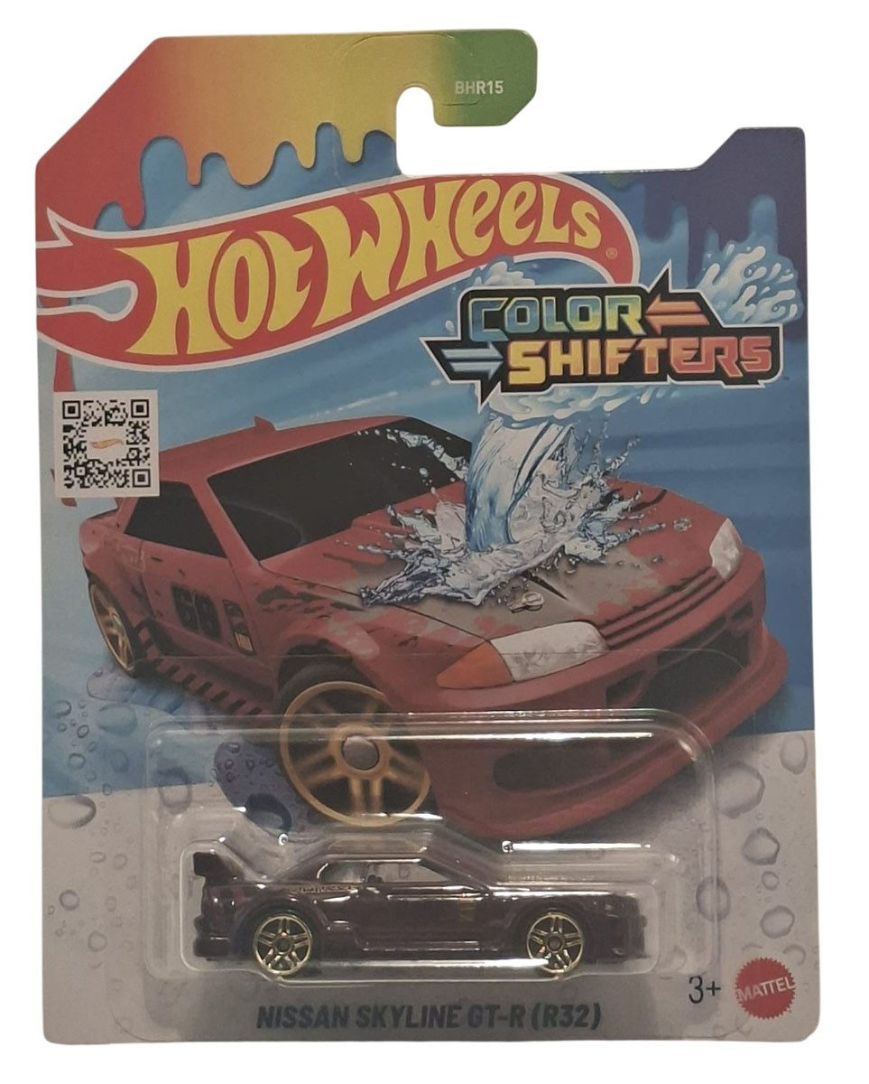 Hot Wheels Spielzeug-Auto Hot Wheels Color Shifters Nissan Skyline GT-R R32 Farbwechselfunktion