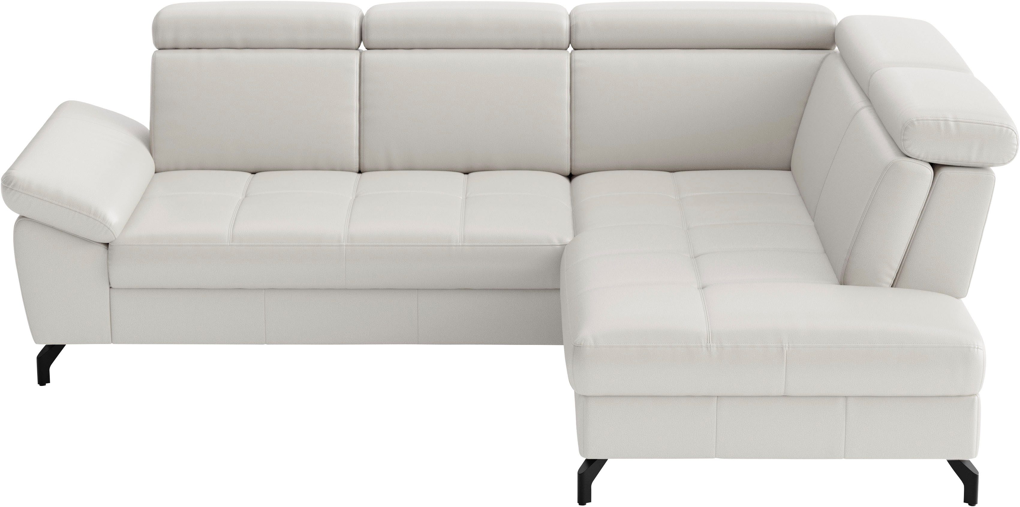 Ecksofa Vanity L-Form, B: 254 cm, Leder