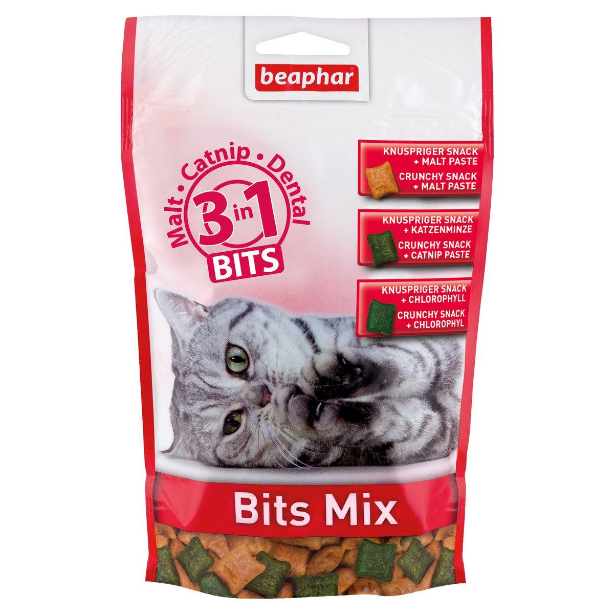beaphar Bits Mix 150 g, Snack für: Katze
