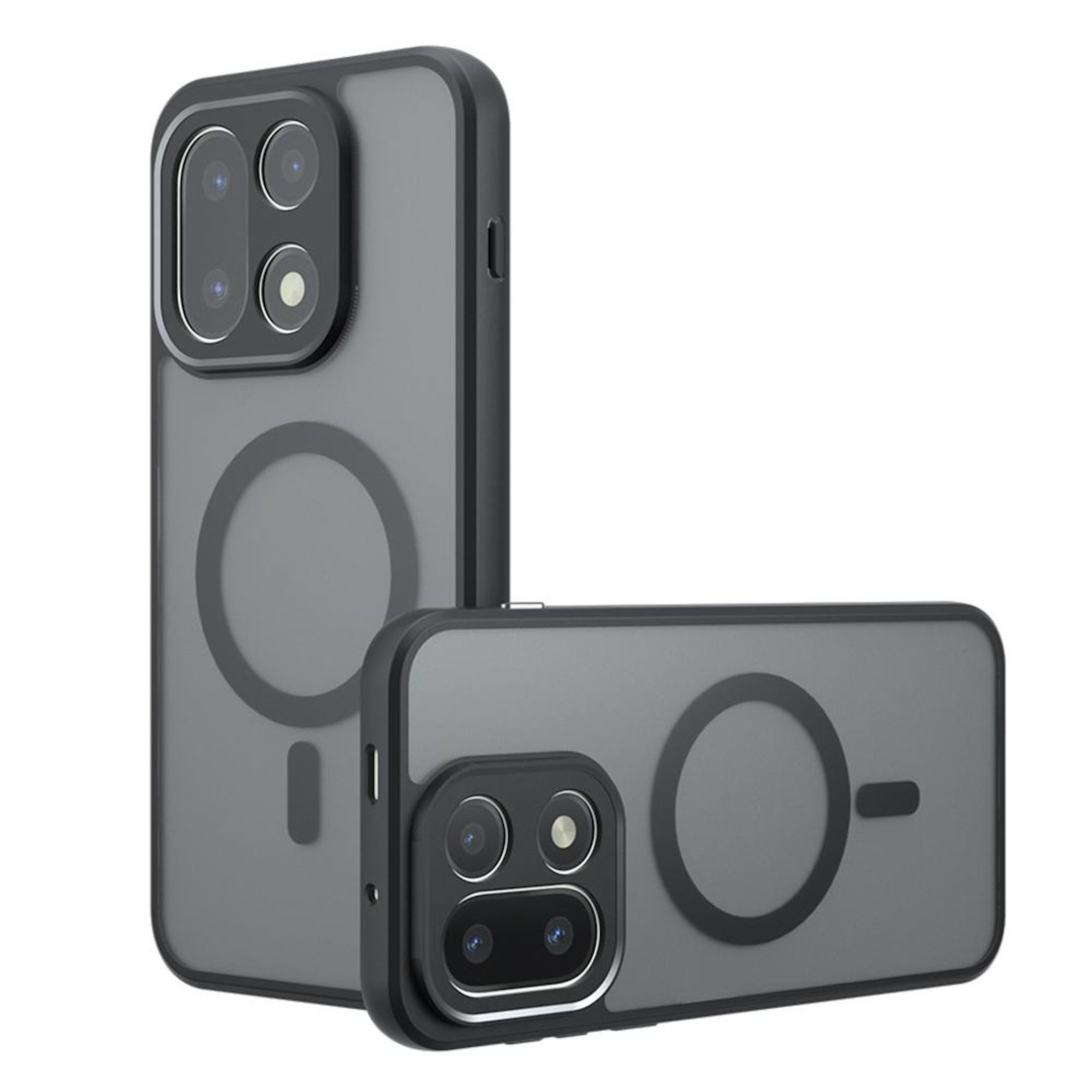 Wigento Handyhülle Für OnePlus 15 Armor MagSafe TPU PC Hybrid Schutz Hülle Schwarz, Stilvoll, MagSafe, präzise Passform