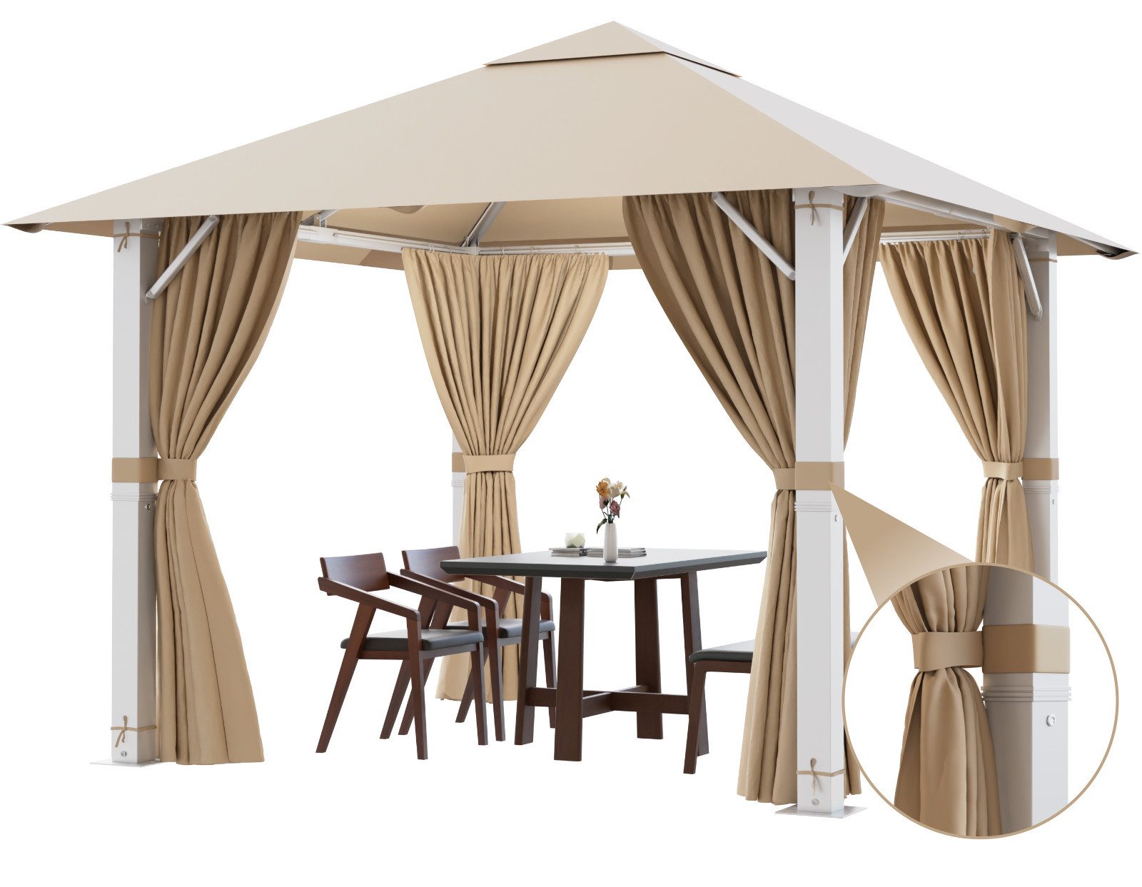 HOMALL Pavillon Gazebo Zelt 3*3/3*4 wetterfestes günstig online kaufen