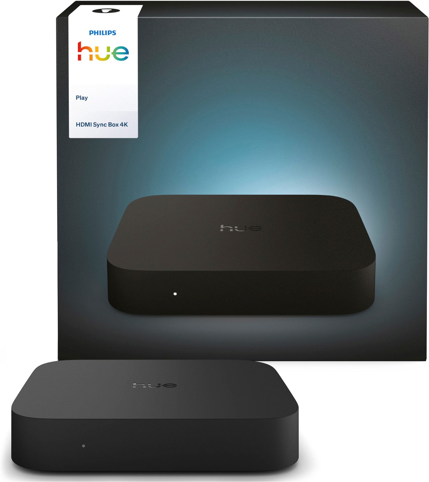 Philips Hue Play HDMI Sync Box 4K 60 Hz für TV, Musik und Gaming Smart-Home-Steuerelement, TV Set Box - Synchronisiert Licht mit TV-Inhalten, 1x HDMI Eingang