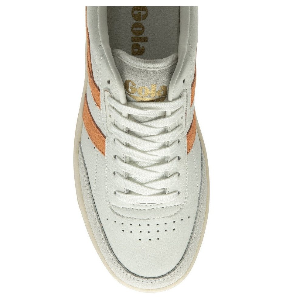 Gola Falcon Leder weiss/apricot/fuchsia Damen Sneaker