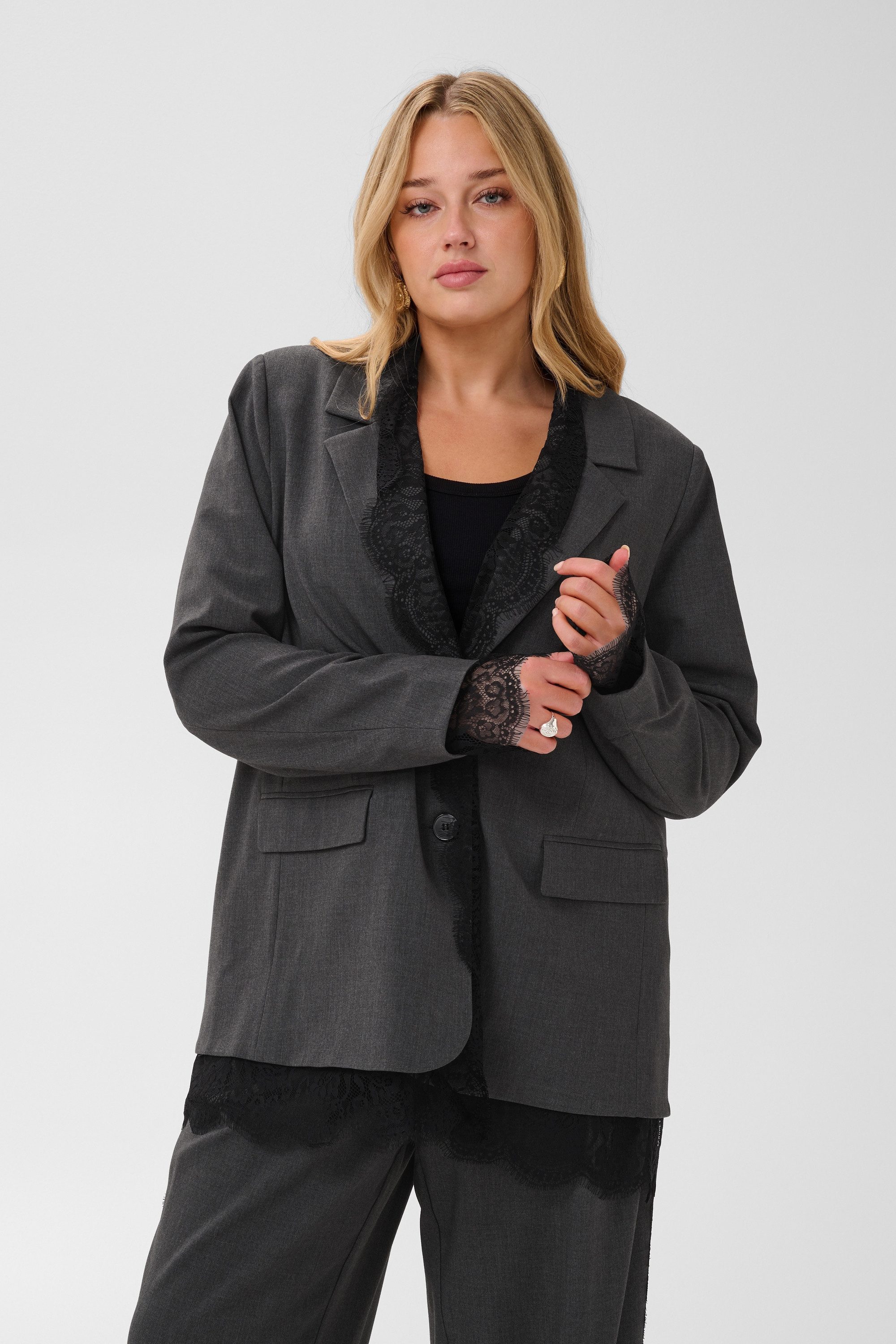 KAFFE Curve Jackenblazer Blazer KCriella Große Größen