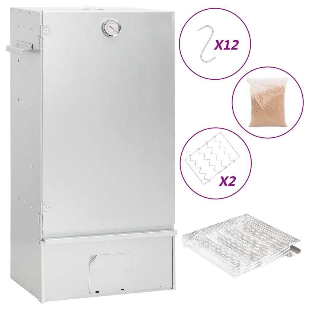 vidaXL Grillkamin Räucherofen mit Kaltrauchgenerator Verzinkter Stahl