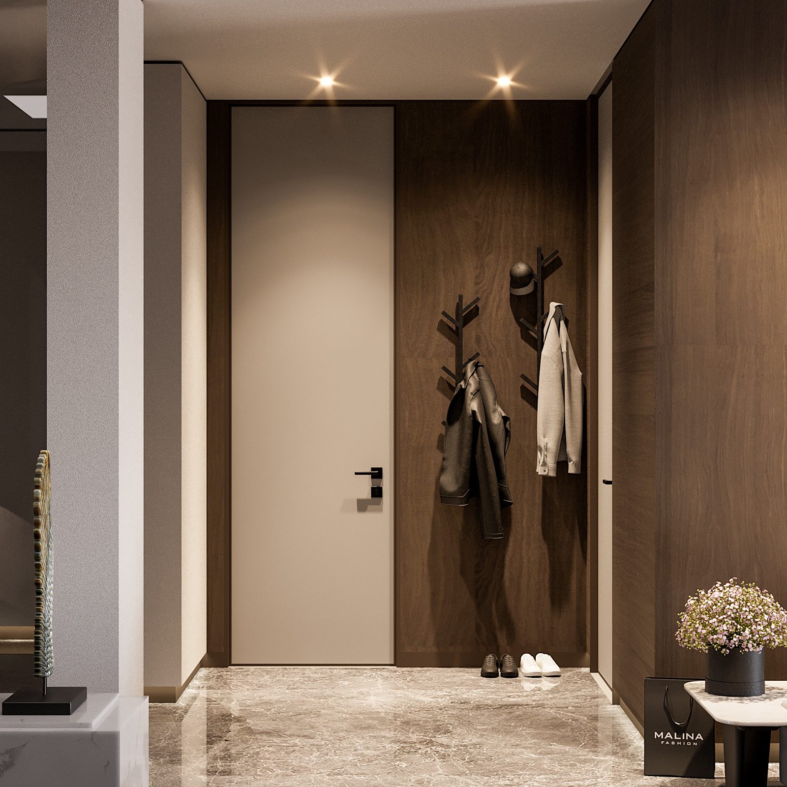 QLS Wandgarderobe aus Stahl – 80,5 cm, 6 Haken, inkl. Montageset, Perfekt f günstig online kaufen