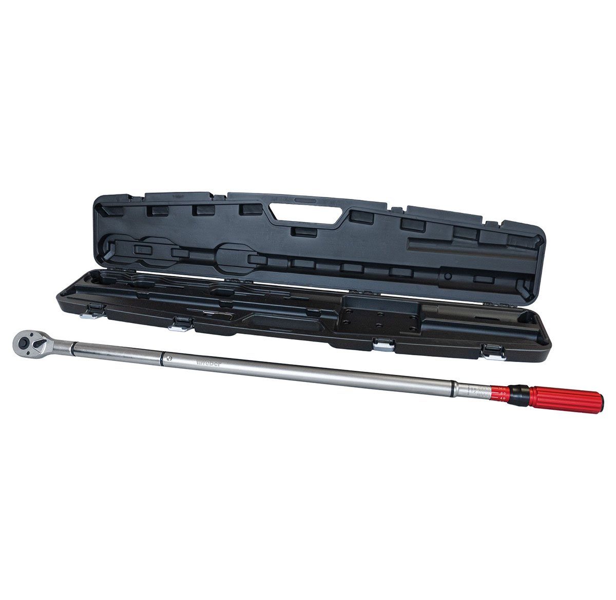Weber GmbH Drehmomentschlüssel Weber Ratschen-Drehmomentschlüssel 3/4" 200–800 Nm (Set), Antrieb (3/4), im schwarzen Kunststoffkoffer