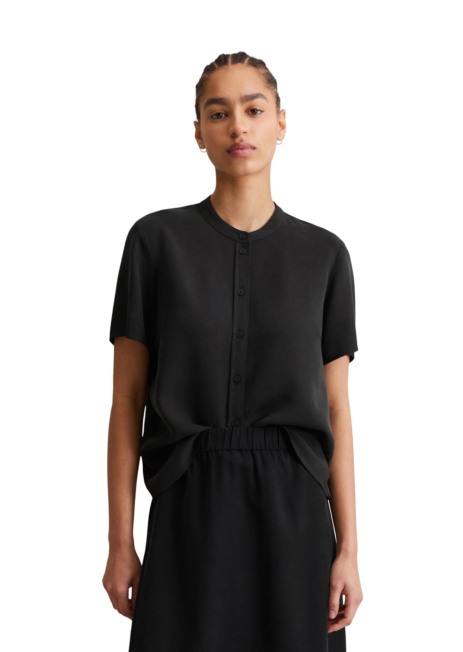 Kurzarmbluse aus TENCEL™ Lyocell