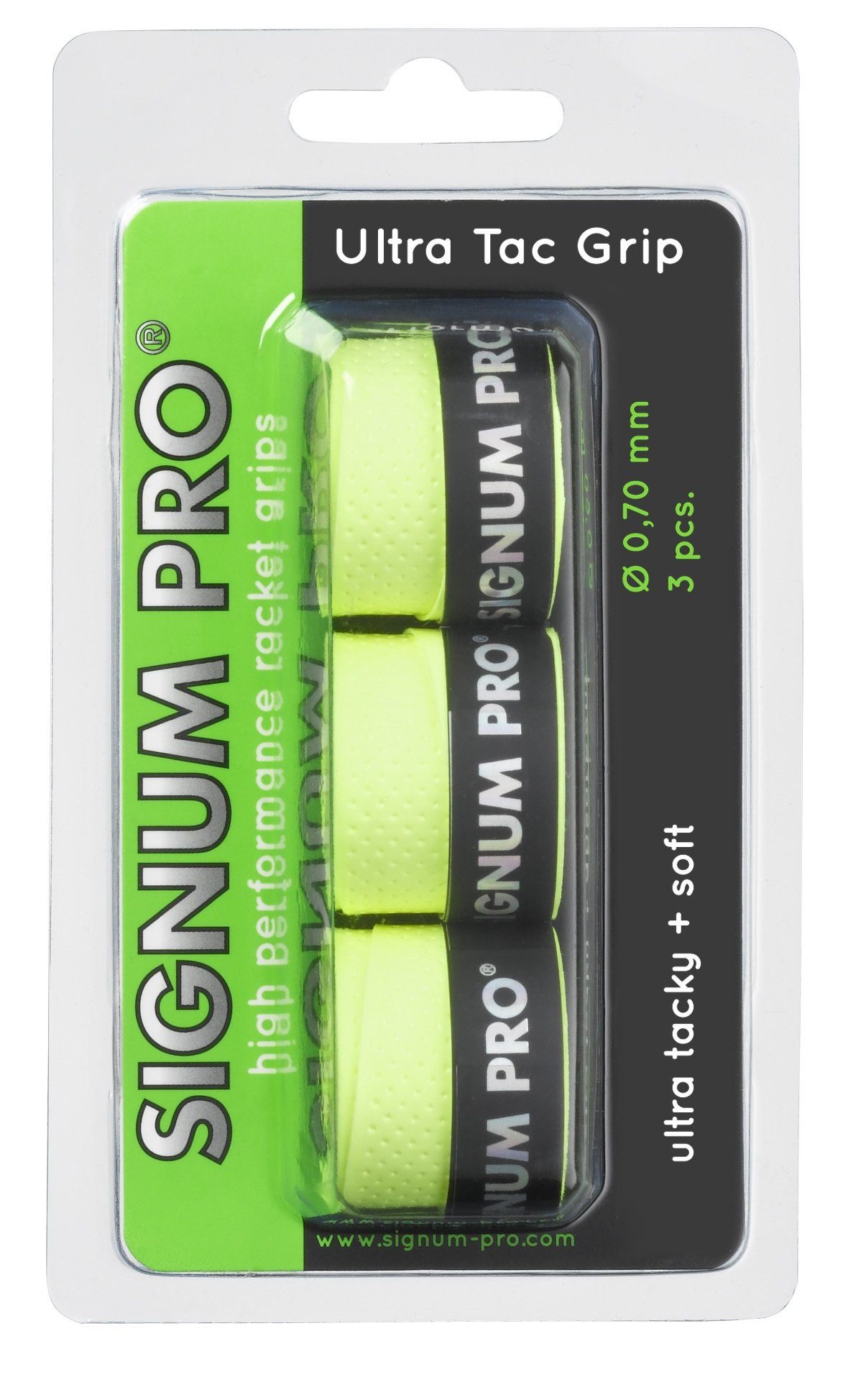 Signum Pro Griffband Overgrip UltraTac 0.70mm gelb 3er