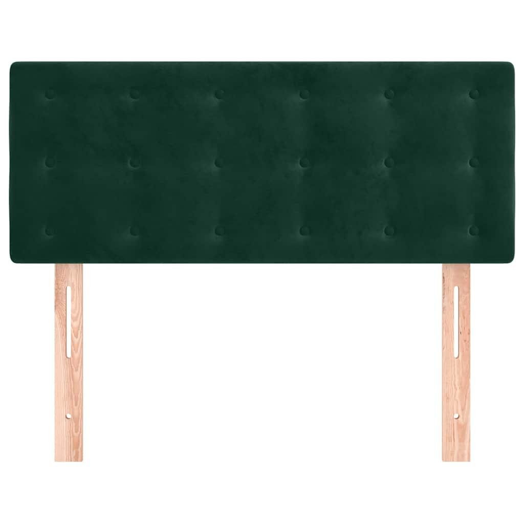vidaXL Bett Kopfteil Dunkelgrün 80x5x78/88 cm Samt (1-tlg)