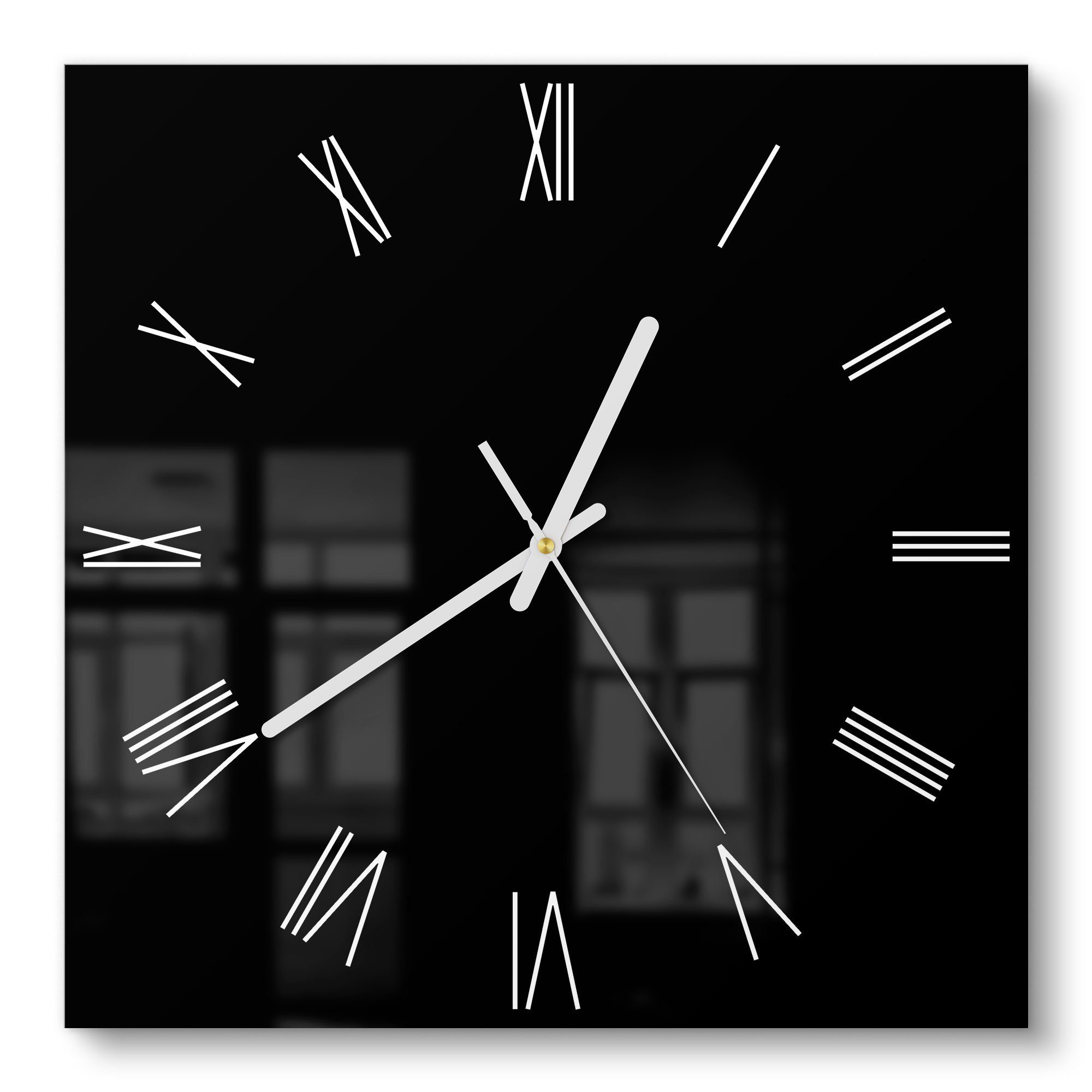 DEQORI Wanduhr 'Unifarben - Schwarz' (Glas günstig online kaufen