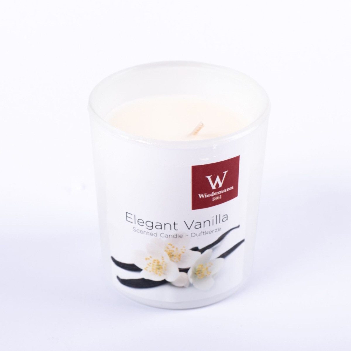 INNA-Glas Duftkerze ASTRID im Glas, Elegant Vanilla, creme, 7,9 cm, Ø7,1 cm, 28h