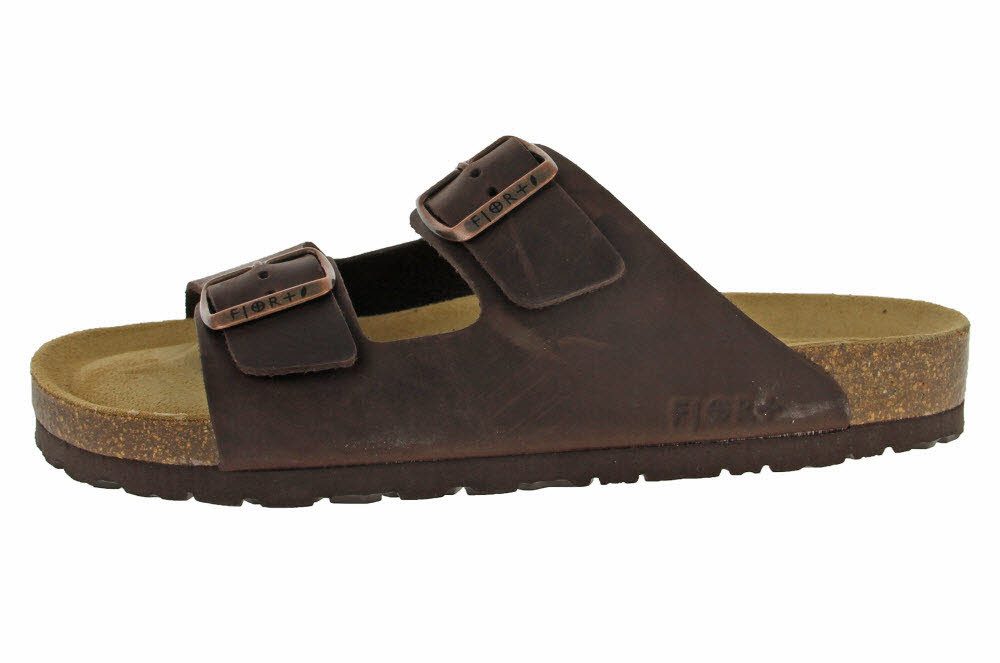 SUPERSOFT Fjort Herren Pantolette mit Lederfußbett Pantolette