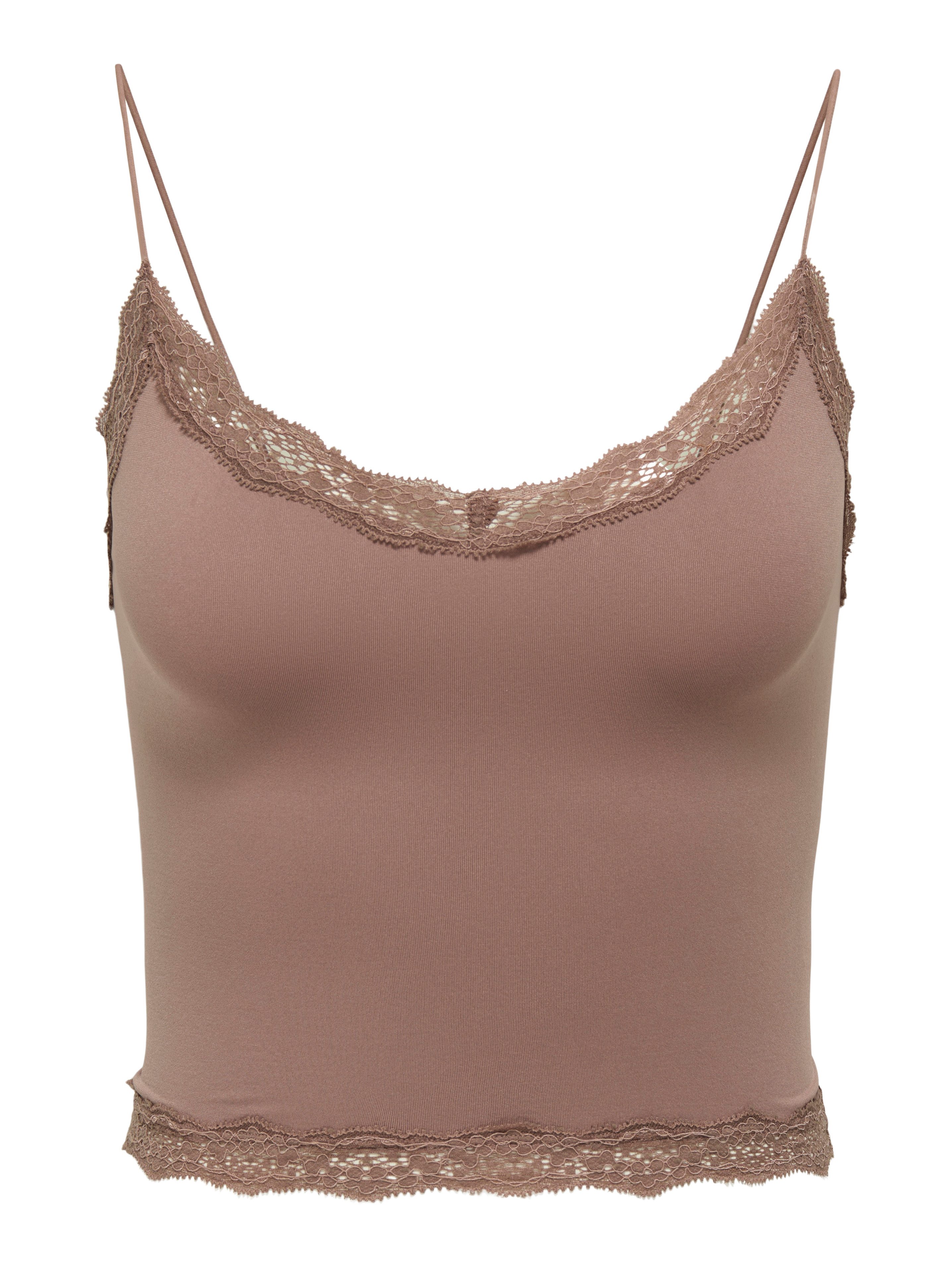 ONLY Spitzentop ONLVICKY LACE SEAMLESS CROPPED günstig online kaufen