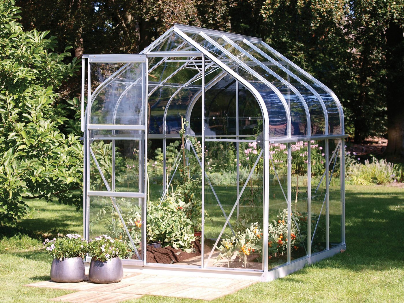 Thumbnail - Vitavia Gewächshaus Orion 5000, BxTxH: 201,5 x 257 x 231 cm, 3 mm Wandstärke, Alu-Profile, 3 mm Sicherheitsglas, Kunstst...
