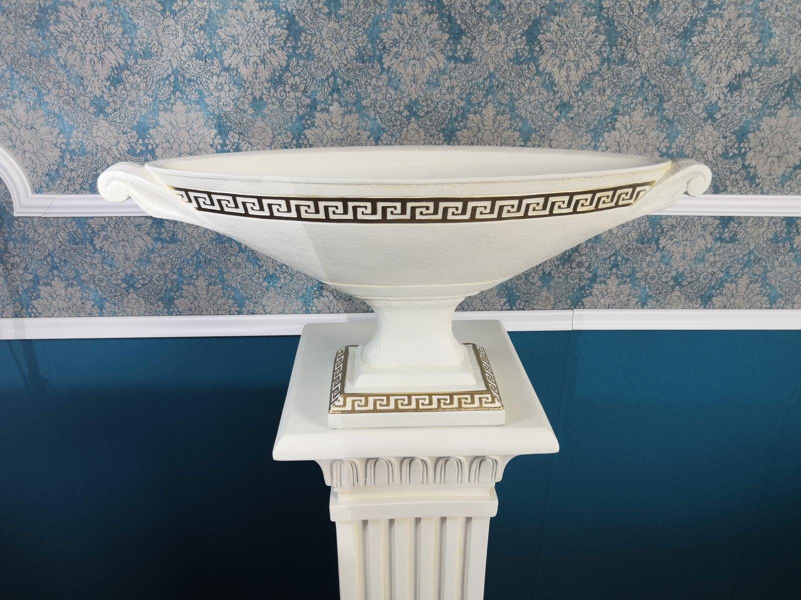 JVmoebel Dekovase Design XXL Obst Schale Vase Ellipse Vasen Antik Schalen Tisch, Made in Europa