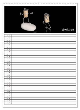 CALVENDO Wandkalender Bjork van Kork / Familienplaner (Premium, hochwertiger DIN A2 Wandkalender 2023, Kunstdruck in Hochglanz)