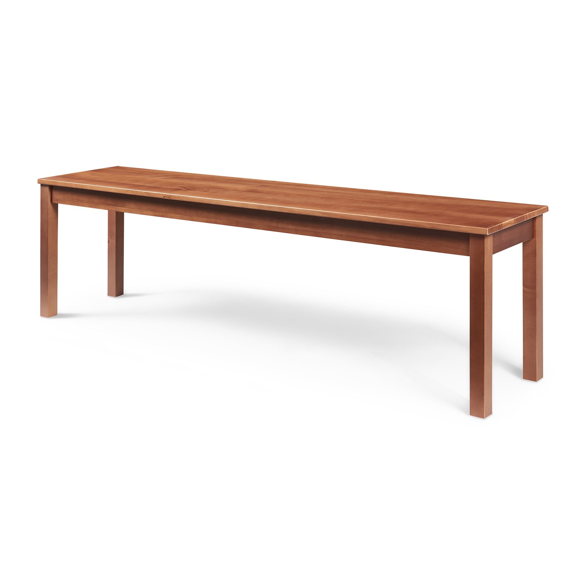 en.casa Essbank, »Trerunulu« 140 x 35 x 45 cm Kiefernholz Walnussoptik