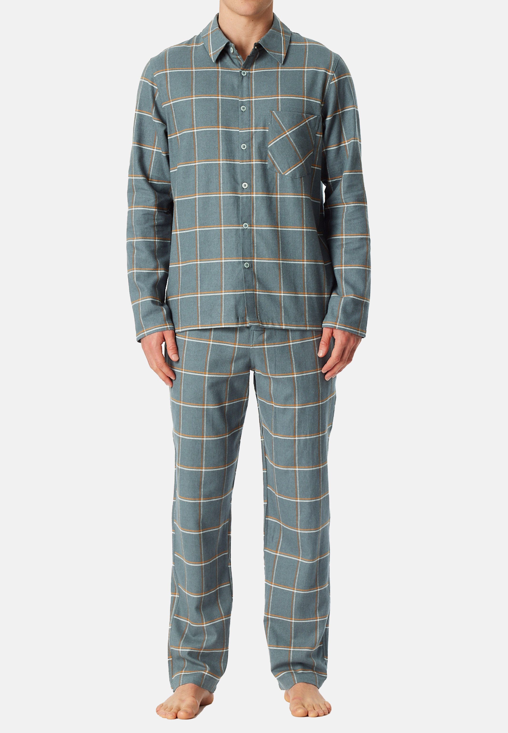 Schiesser Pyjama Selected Premium Warming (Set, günstig online kaufen