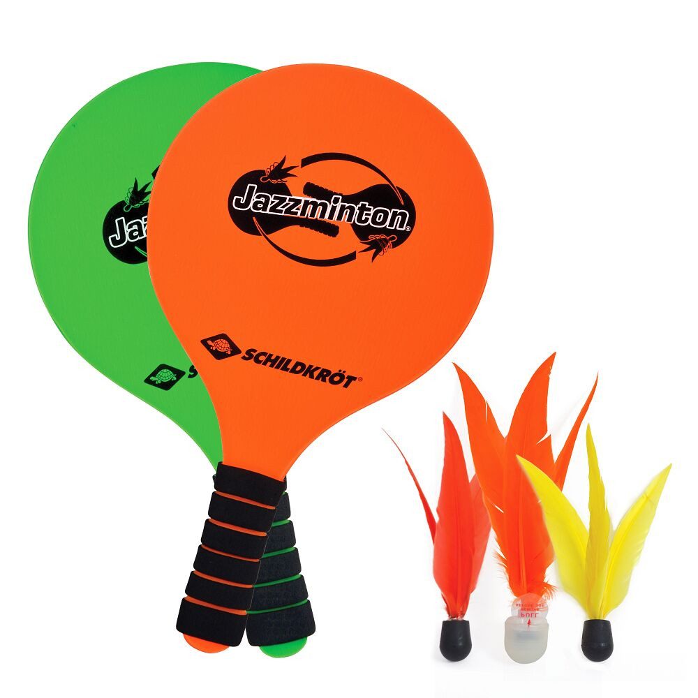 Schildkröt Funsports Beachball Rückschlagspiel Jazzminton, Ideal für Schulen, Strand, Freibad, Freizeit
