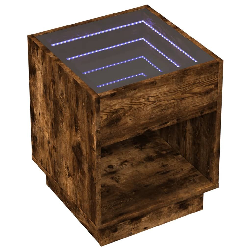 vidaXL Nachttisch Nachttisch mit Infinity-LED Räuchereiche günstig online kaufen