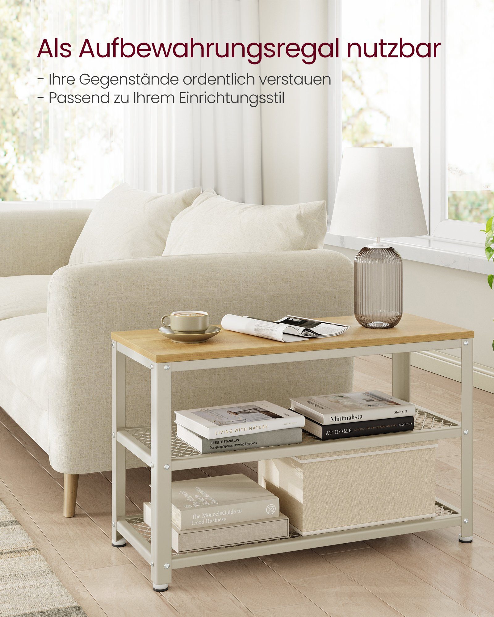 VASAGLE Schuhbank, Schuhregal, 73 x 30 x 45 cm (L x B x H) günstig online kaufen