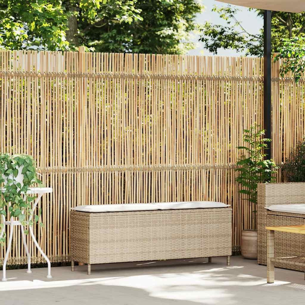 vidaXL Gartenbank Gartenbank mit Kissen Beige günstig online kaufen