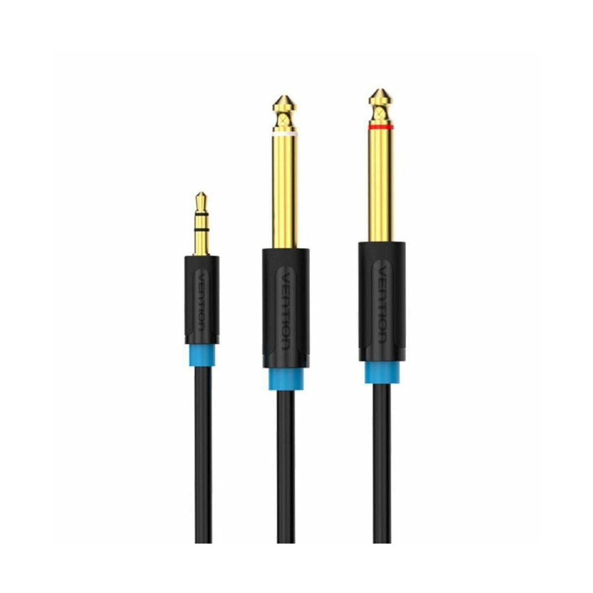 Audio Kabel 3.5mm TRS auf 2x 6.35mm 2m Audio-Kabel
