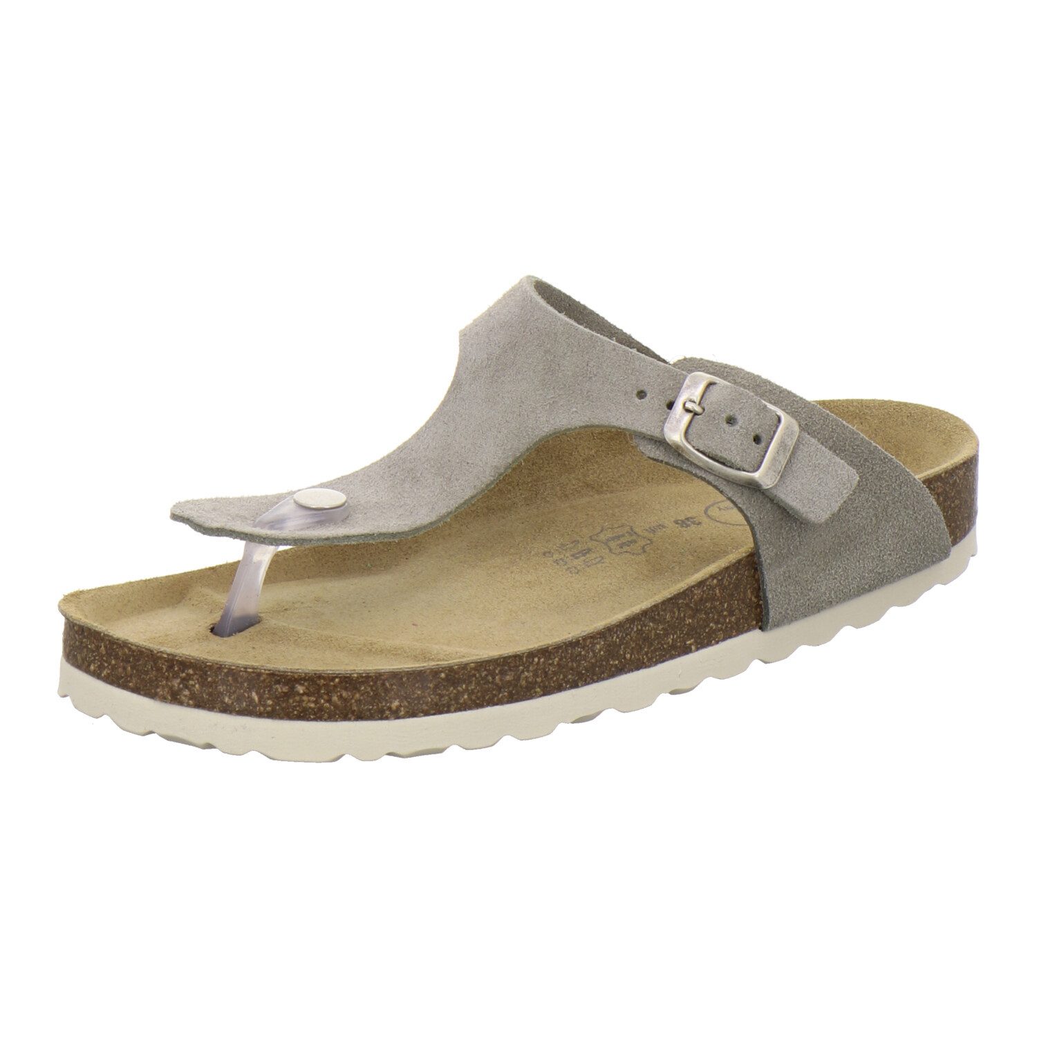 AFS-Schuhe 210786 Zehentrenner Pantolette für Damen mit Fußbett, bequeme Sa günstig online kaufen